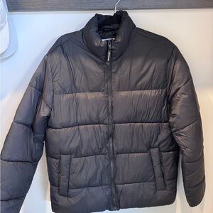 Jack & Jones Black Puffer Jacket